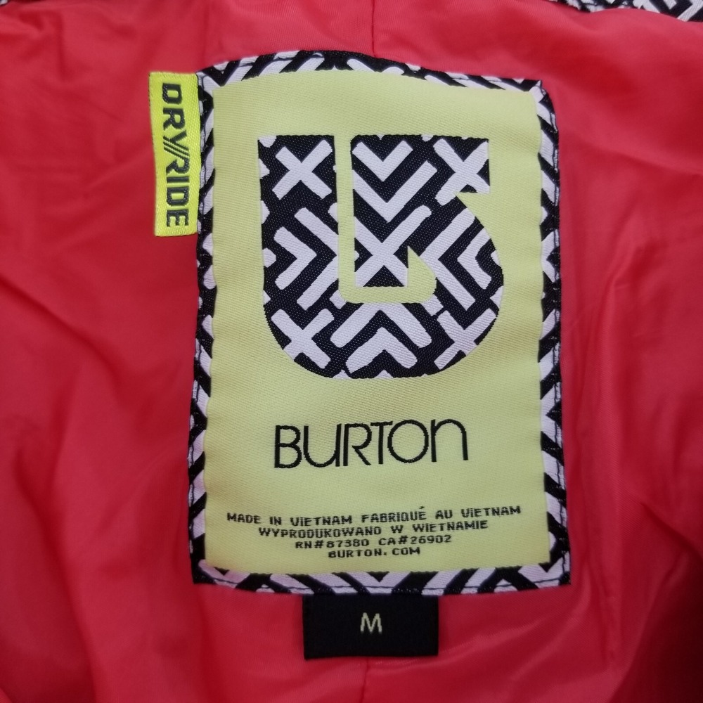 Burton Da Nang Dryride Snowboard Ski Pants Pink/Red Women's Medium Thermolite - Picture 8 of 12